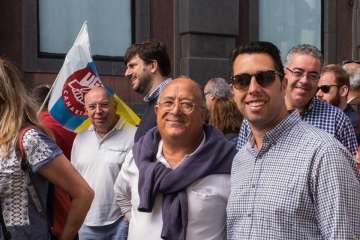 Telde en la manifestación por el Primero de Mayo en Canarias (Foto TA Y Orlando Mireles)